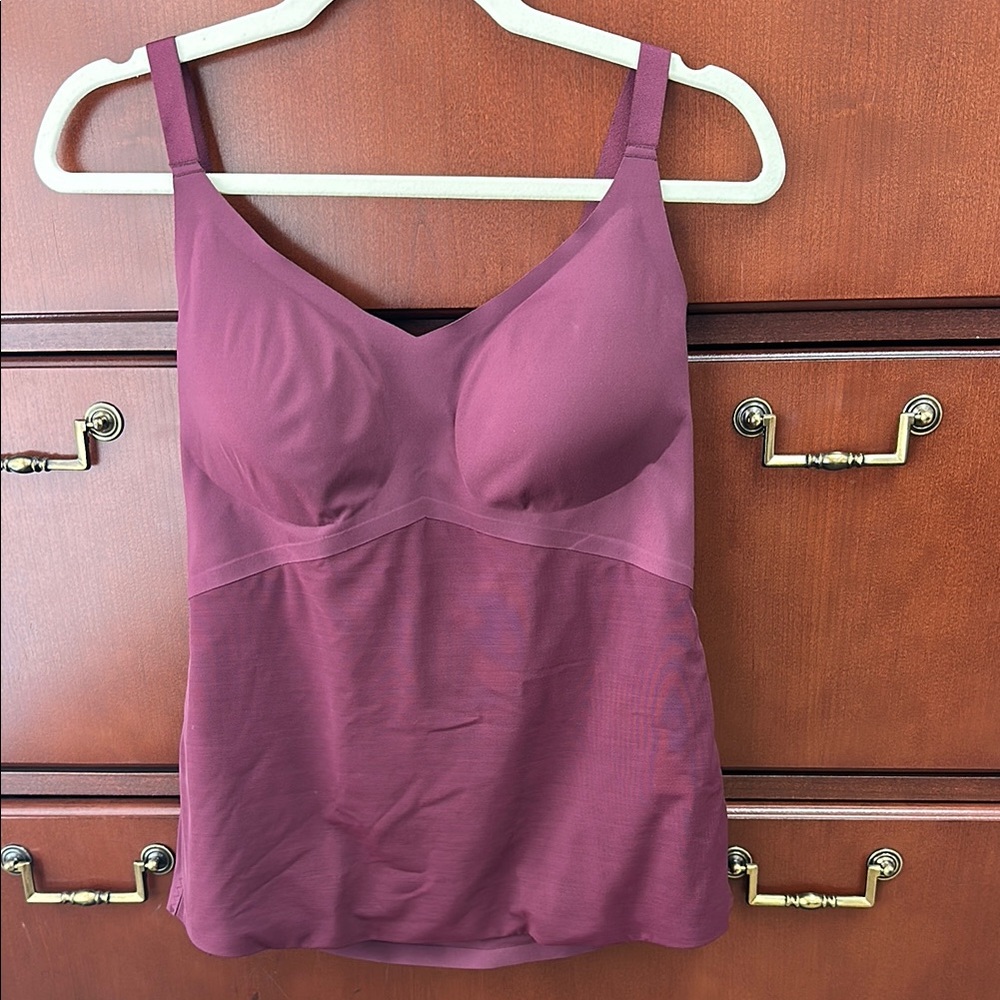 Honeylove Burgundy Shapewear Tank/ Cami with Adjustable Straps